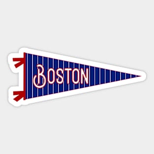 Boston Pinstripe Pennant Sticker